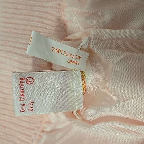 LS Collection Angora Pink A Line Skirt Size 2 Lined - Picture 7 of 8